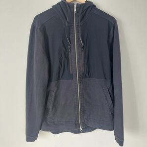 Lululemon Mens Dispatch Full Zip Hoodie Jacket Black Size Large